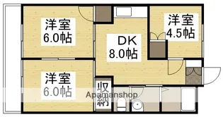 赤田ハイツ【3階】の間取り