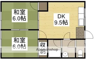 メゾンアキヤマ【203号室】の間取り