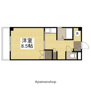 Fマンション【4階】の間取り