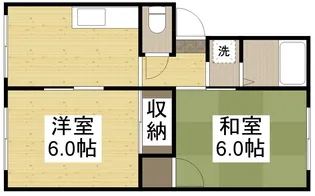 サニーハイツ茶屋町【106号室】の間取り