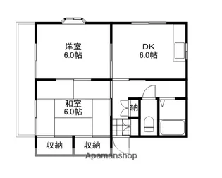 リバーサイド花里C【1階】の間取り