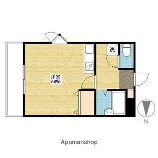 アーバンコーポ黒住【2階】の間取り