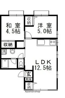 グリーンウッド【1階】の間取り