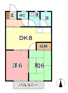 コーポ田中【2階】の間取り