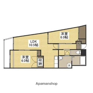 マンションクラデン【5階】の間取り