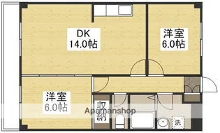 ニューマリッチかわぐちB【105号室】の間取り