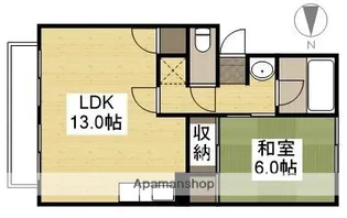 レインボーハイツ今A【2階】の間取り