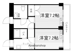 オギノ25ビル【206号室】の間取り