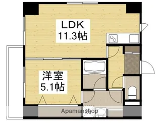 OWLSTYLE KANDACHO【407号室】の間取り