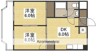 堂元ビル【502号室】の間取り