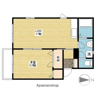 ラ・パルテール竜操【1階】の間取り