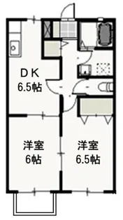 あさひリバージュ B【2階】の間取り