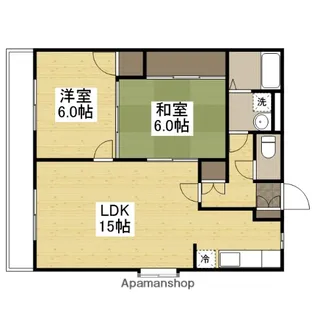 ラ・シェール松本【1階】の間取り