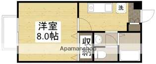 セジュール酒津【107号室】の間取り