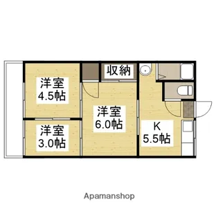 野田マンション C棟【22号室】の間取り