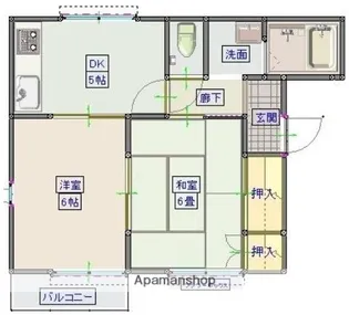 2Kの間取り画像