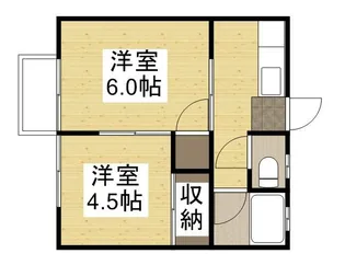 パナハイツかなや 1【2階】の間取り