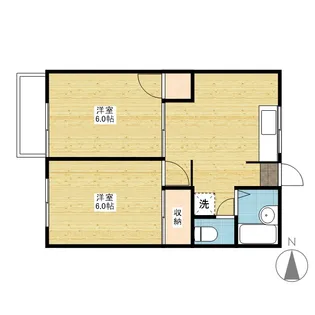 セレッソ吉岡 C棟【2階】の間取り