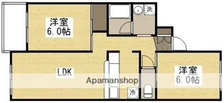 グレーストミタ【2階】の間取り