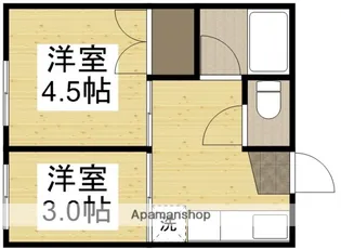 赤木ビル【201号室】の間取り