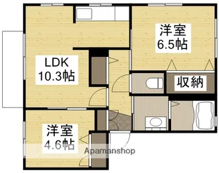 プレミアムコート B棟【1階】の間取り