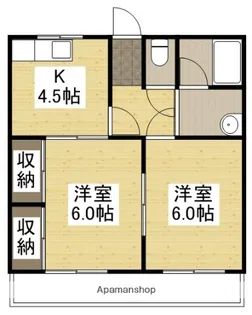 ライトハイツ【302号室】の間取り