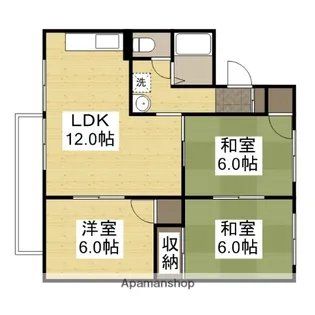 コーポアルザス A【2階】の間取り