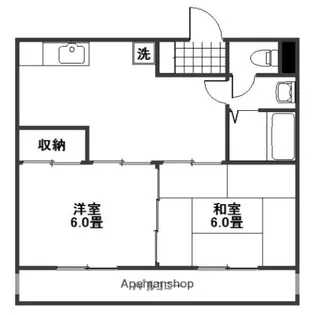 メゾン藤崎【202号室】の間取り