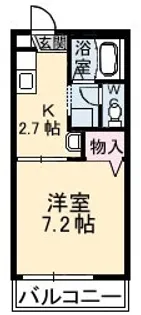 コーポアリメント【1階】の間取り