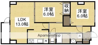 山陽マンション【102号室】の間取り