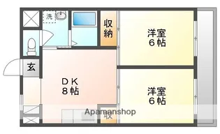 モナドマンション【2階】の間取り