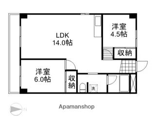 ニコニコビル【6階】の間取り