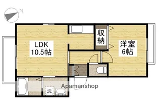 シャーメゾン大供【2階】の間取り