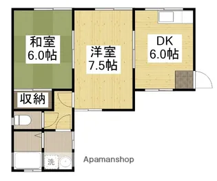 鈴木コーポ【2F号室】の間取り