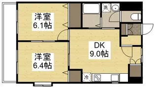 プランドールキノミ【501号室】の間取り