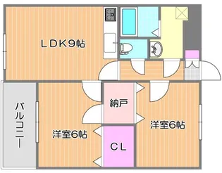 岡崎コーポ【302号室】の間取り