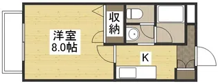 アージュ伊島【1階】の間取り