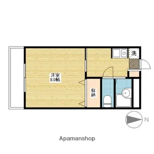 エクシードY【307号室】の間取り