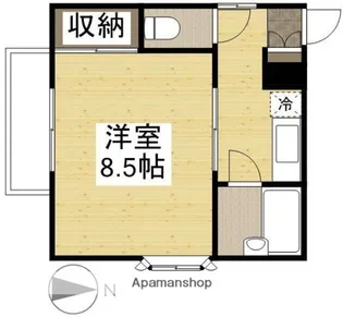 1Kの間取り画像