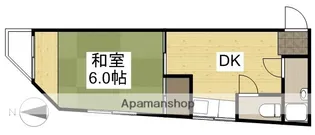 サンコーポ医大【301号室】の間取り