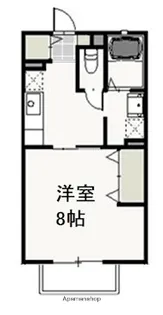 ユピテル石井【2階】の間取り