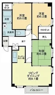 フォブール近藤B【2階】の間取り