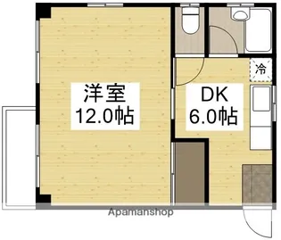めるへんかがしや【4階】の間取り
