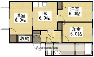 ディアコートLOVEⅡ C棟【2階】の間取り