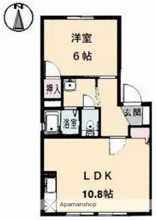グレースタウン A棟【1階】の間取り
