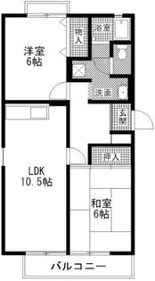 トゥインクル大安寺 A【202号室】の間取り