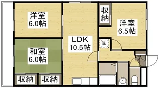 ソーシャルOMORIⅡ【305号室】の間取り