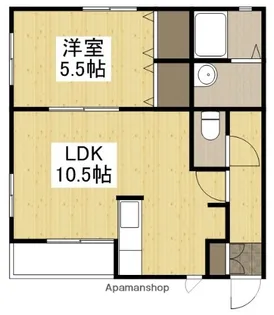 クレモンポイントE【101号室】の間取り