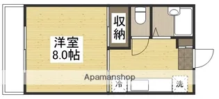 中須賀コーポⅢ【2階】の間取り