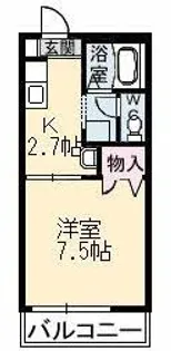 コロニーK B棟【1階】の間取り